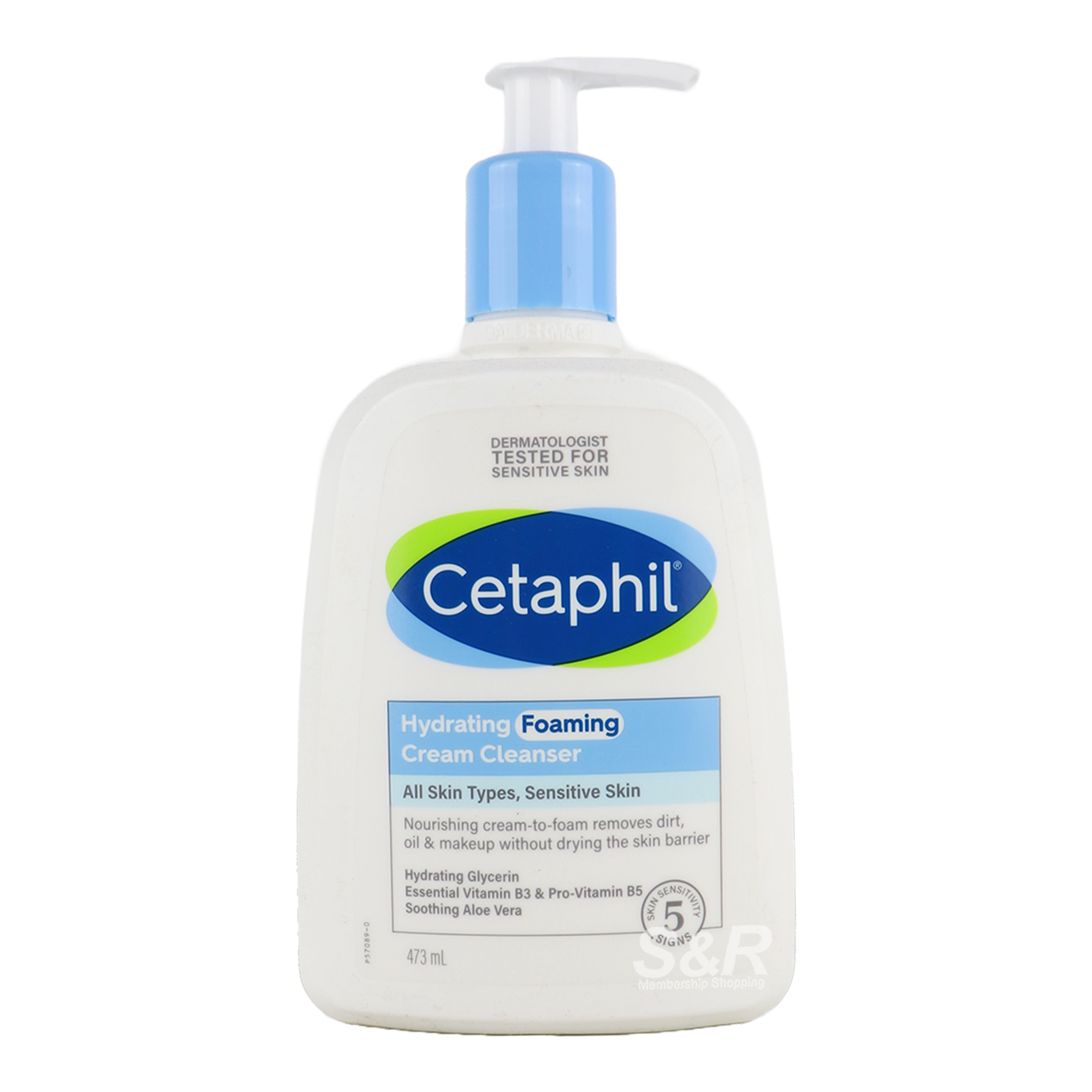 Cetaphil Hydrating Foaming Cream Cleanser 473mL